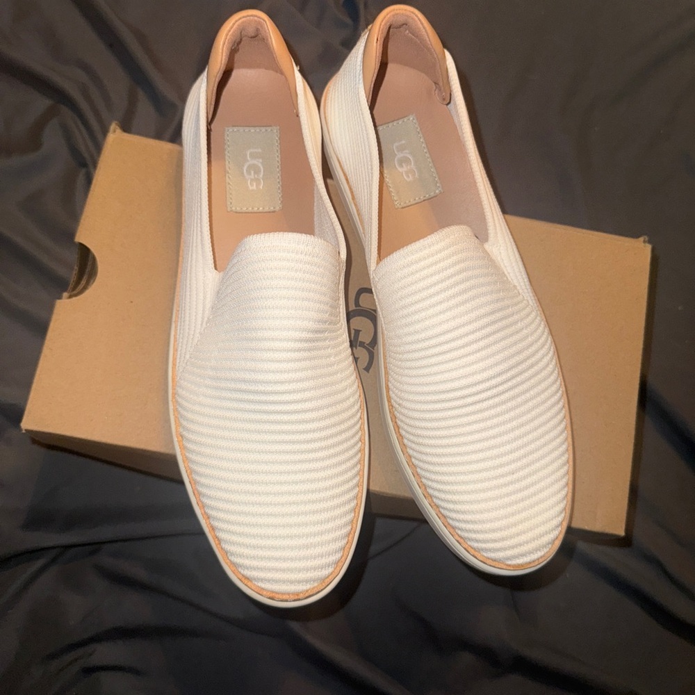 UGG Women's Cream Slip-On Loafers